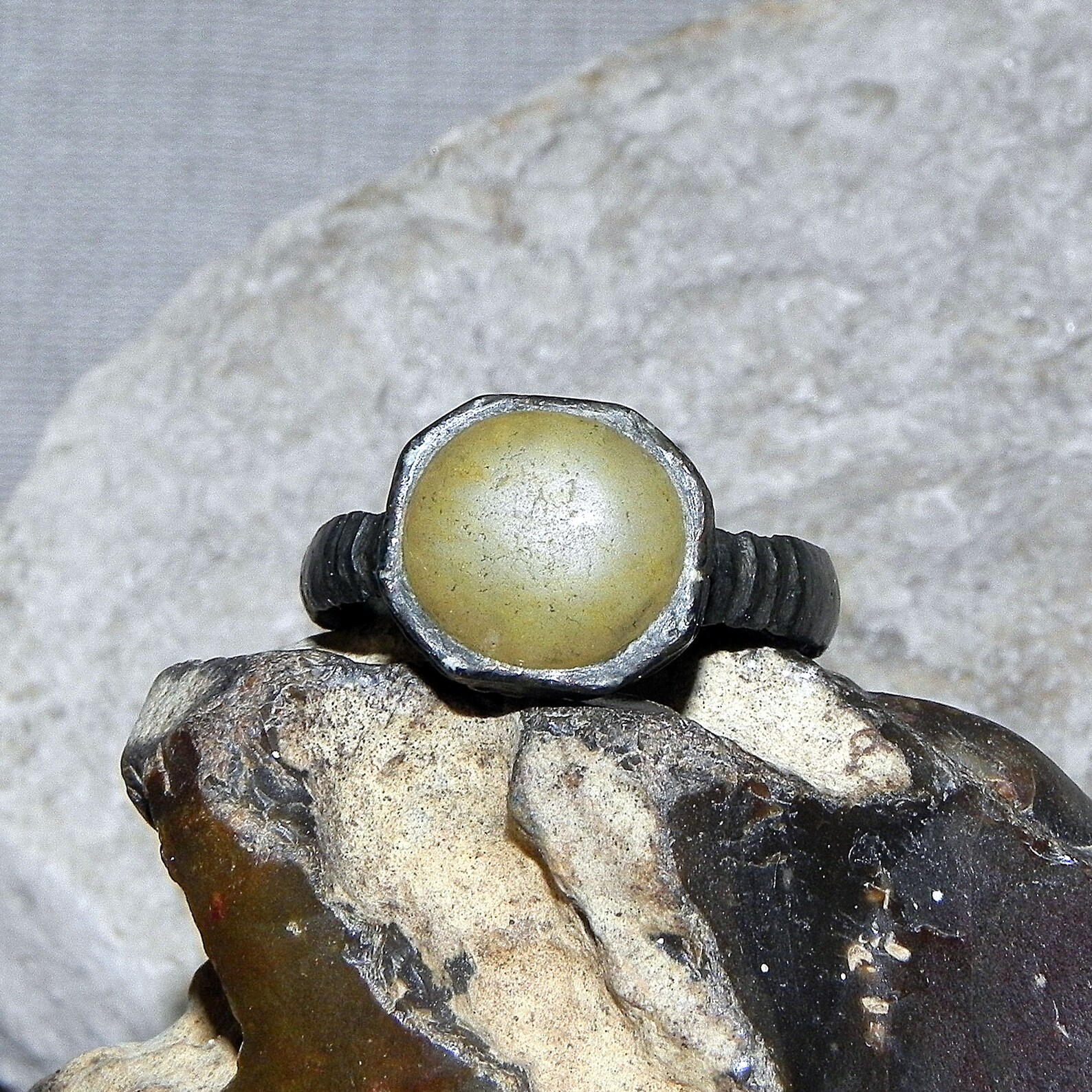 Men's medieval ring. Ancient ring. Vintage male ring with Etsy