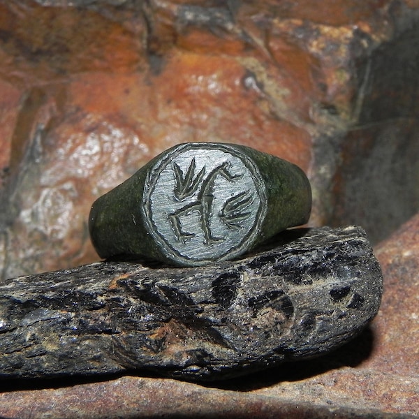 Ancient Viking ring. Magic ring . 14th century ring. pagan ring. dragon. ring Size: US - about 8,5