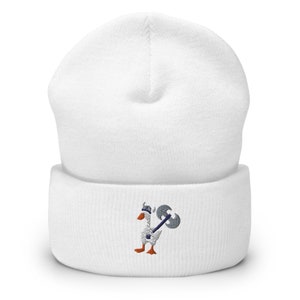 warrior goose honk axe  Cuffed Beanie