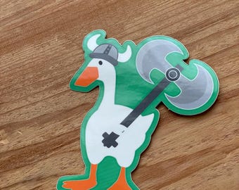 Warrior goose vinyl decal stickers