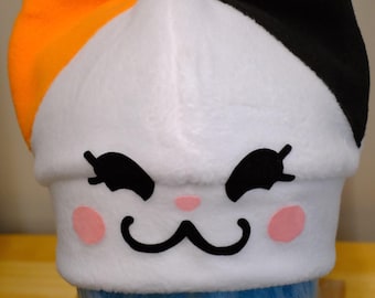 Handmade Fat Cat  Fleece Hat: Kawaii gaming  Cosplay Beanie