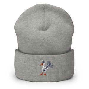 warrior goose honk axe  Cuffed Beanie