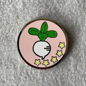 5 star turnip farming game enamel pin harvest moon stardew valley gaming