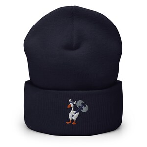 warrior goose honk axe  Cuffed Beanie