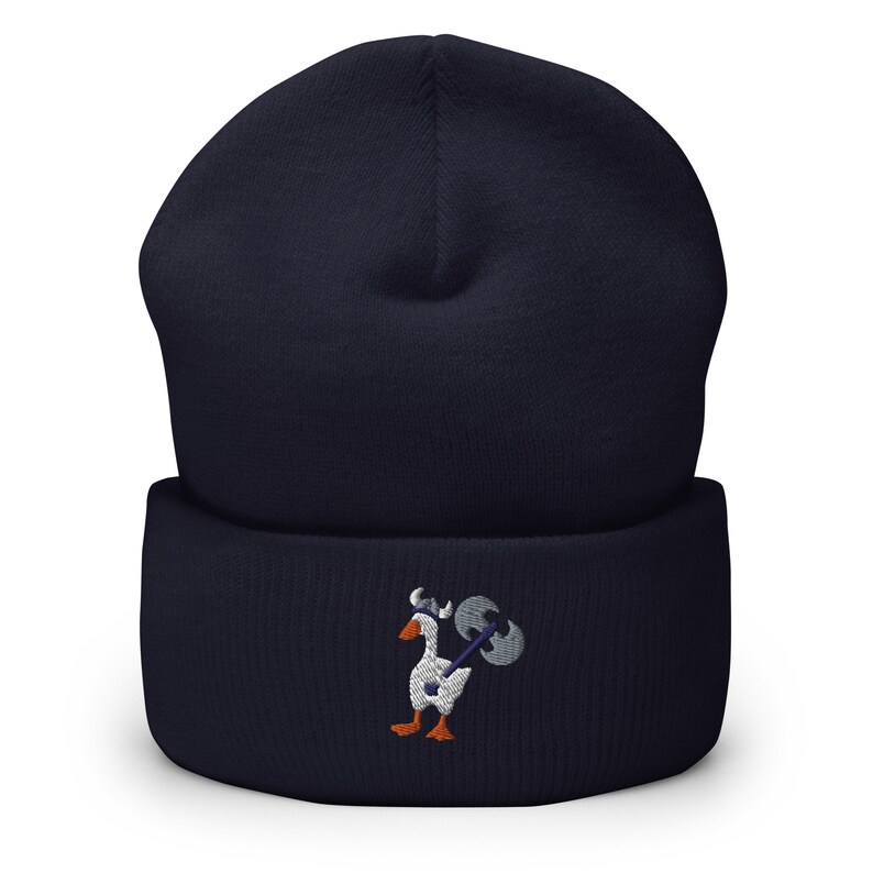 warrior goose honk axe  Cuffed Beanie