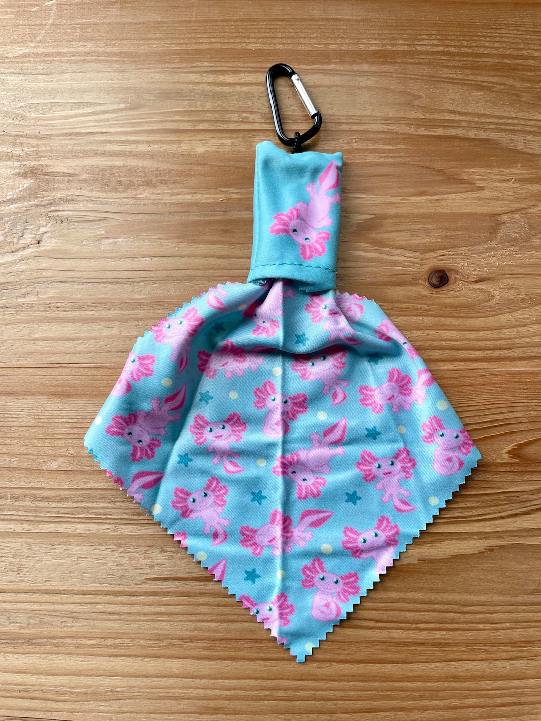 Axolotl Microfiber Pouch Keychain With Carabiner - Etsy