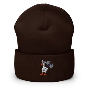 warrior goose honk axe  Cuffed Beanie