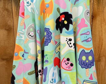 Melting pop cats popsicle Skater Skirt