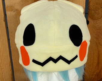 Ghost Mimic Handmade Fleece Hat – Adult Winter Warm Cozy Poke Hat