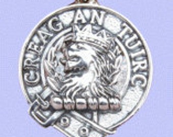 Colgante del clan MacLaren en plata de ley maciza