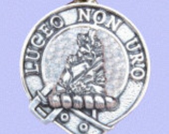 Colgante del clan MacKenzie en plata de ley maciza