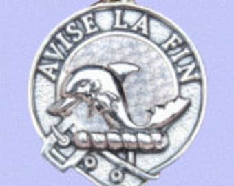 Colgante del clan Kennedy en plata de ley maciza