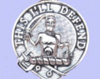 Colgante del clan MacFarlane en plata de ley maciza