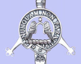 Clan Johnstone Kilt Pin in Solid Sterling Silver