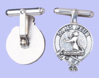 Gemelos del clan Sutherland en plata de ley maciza