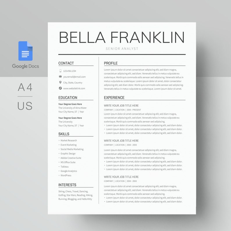 google docs resume template google docs resume template