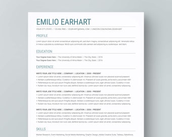 ATS Resume Template for Google Docs: Simple CV Design (Instant Download)