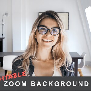 Zoom Background. Editable Zoom background home office or virtual background home office.