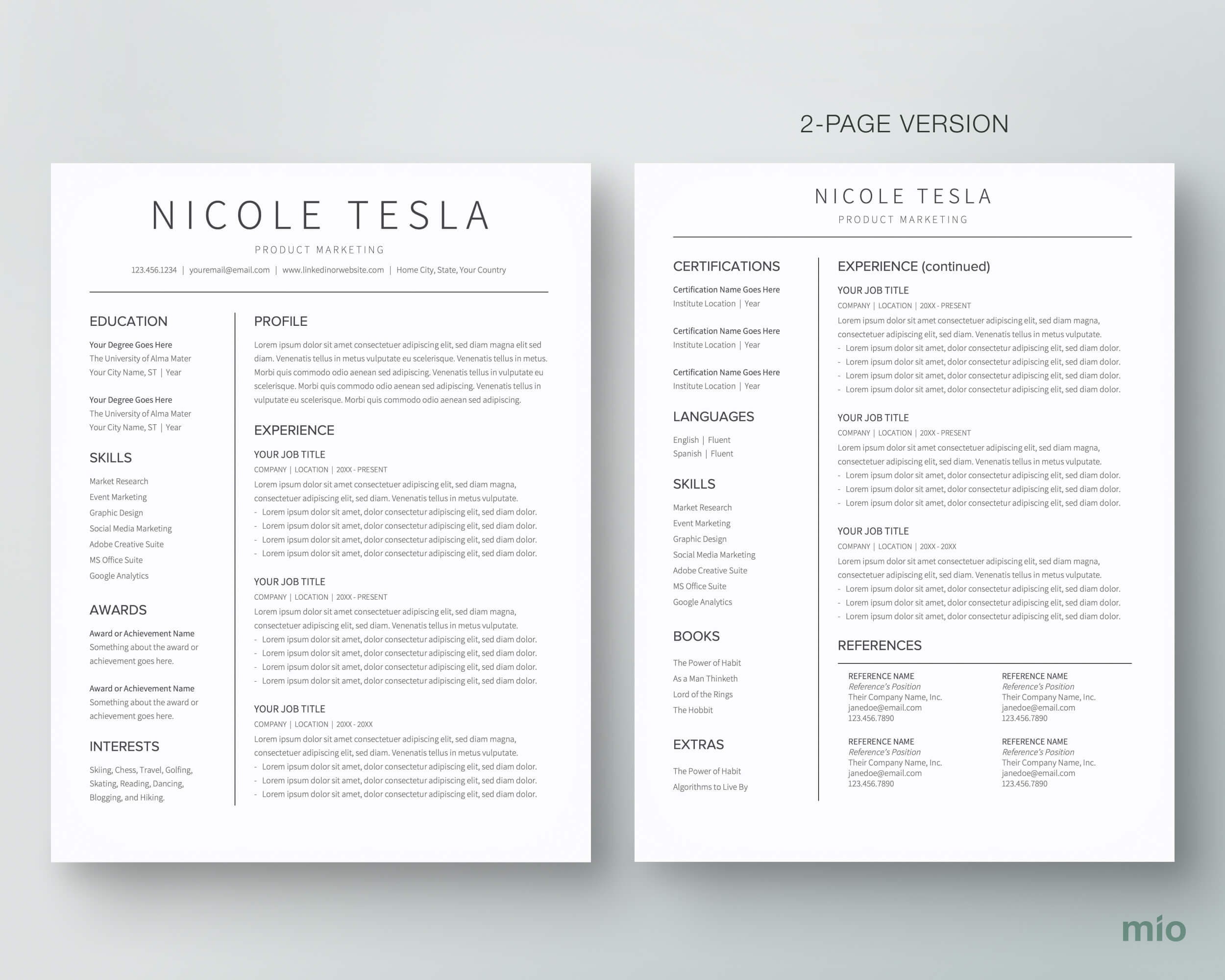 Google Docs Resume Template. Simple Resume Template Google Docs and CV