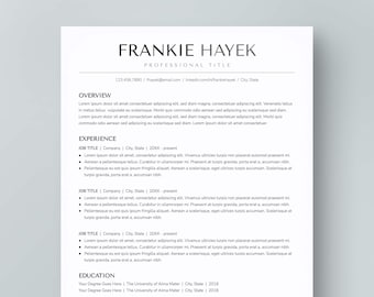 ATS Resume Template for Google Docs: Cover Letter & References