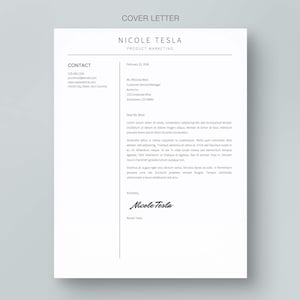 The clean cover letter template for Google Docs