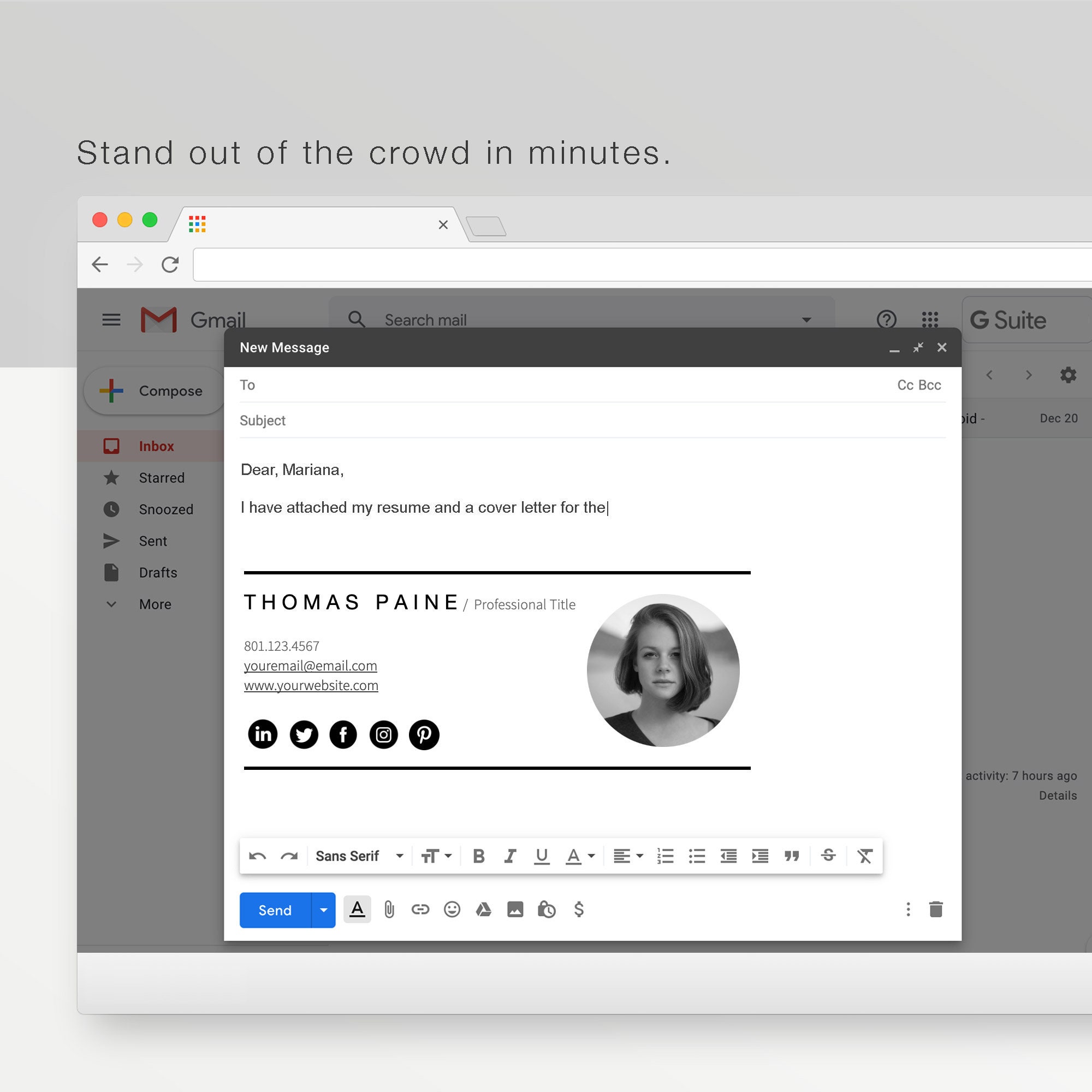 free email signature templates for mac