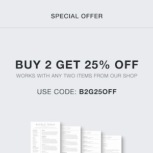 Buy 2 get 25% off offer.