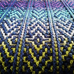 Interstellar Afghan / Blanket - Overlay Mosaic Crochet PATTERN - Digital Download in ENGLISH ONLY