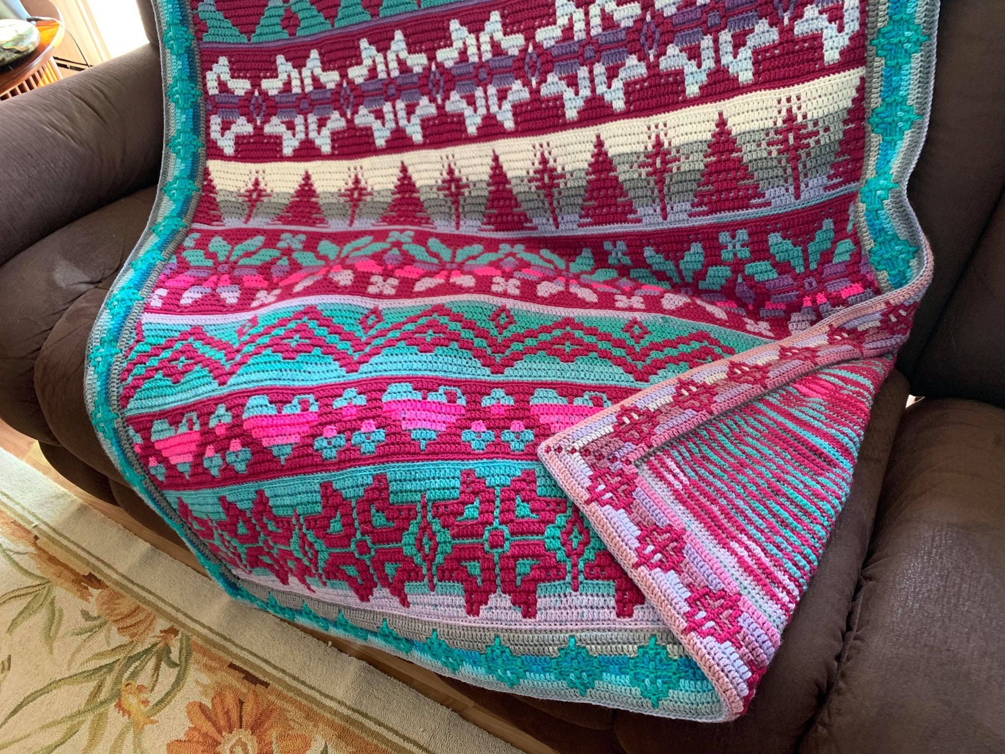 Winters Heart Overlay Mosaic Crochet PATTERN ONLY | Etsy
