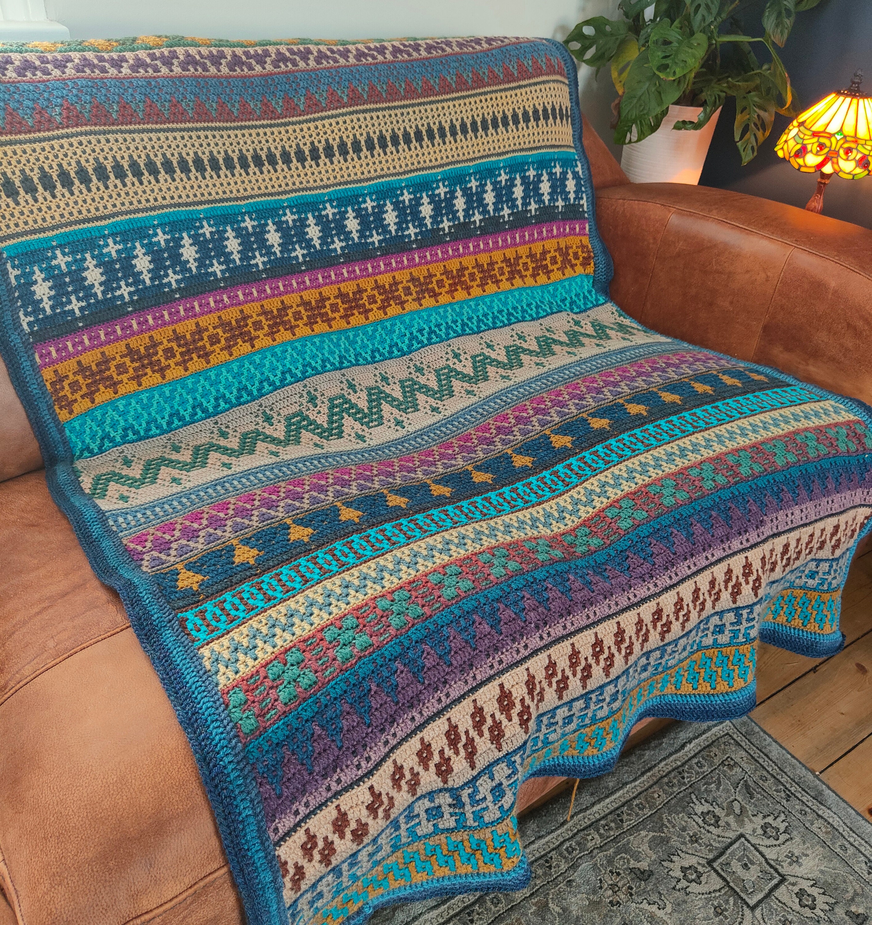 Fair isle blanket hotsell