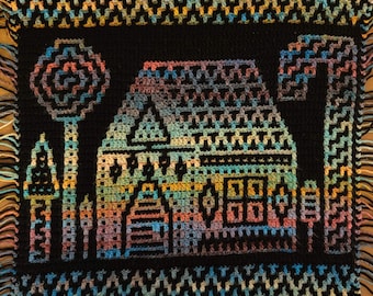 Gingerbread Dreams - Overlay Mosaic Crochet PATTERN - Digital Download in ENGLISH ONLY. Please check 'item details' for pattern information.