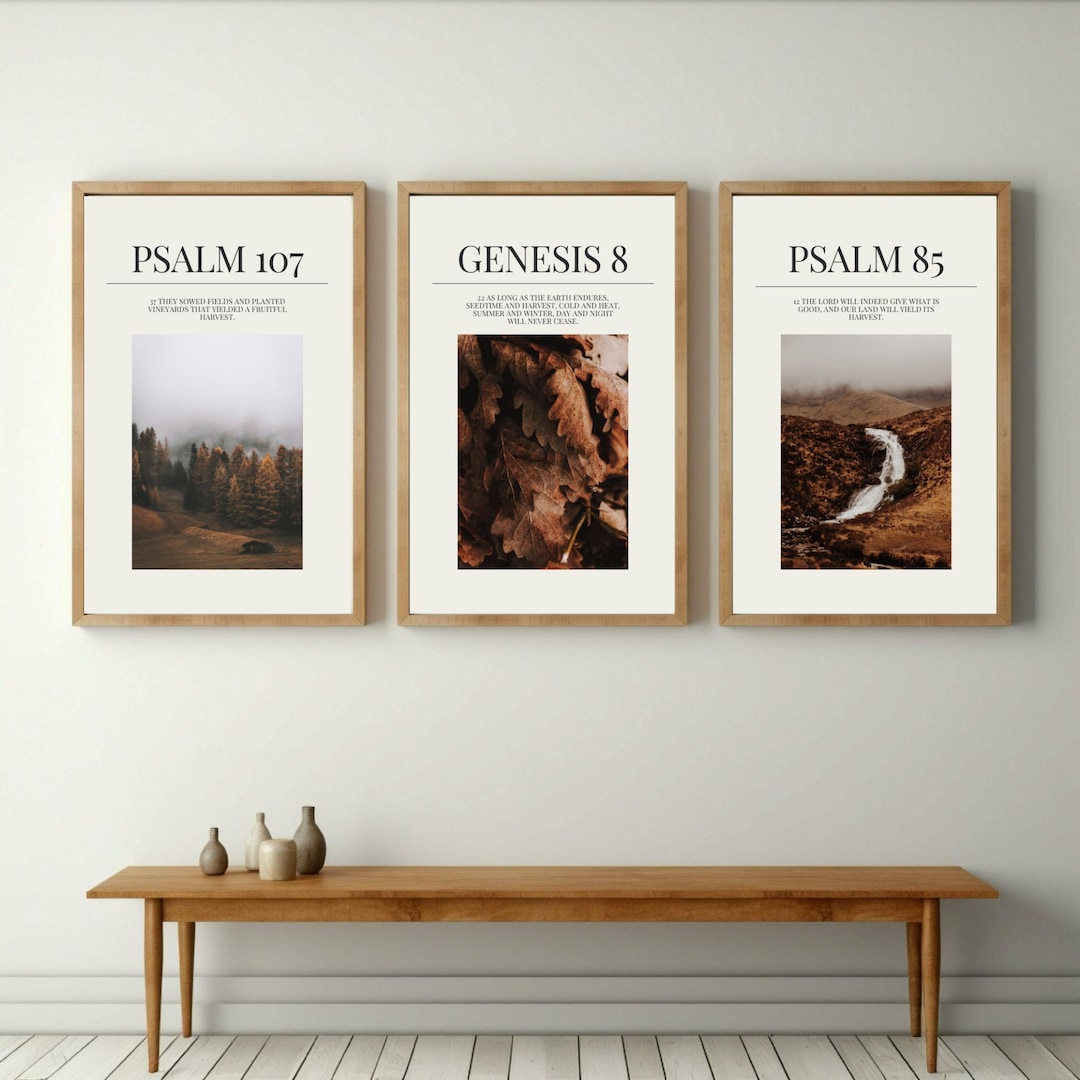 Bible Verse Wall Art Printable Bible Verse Fall Wall Decor Printable ...