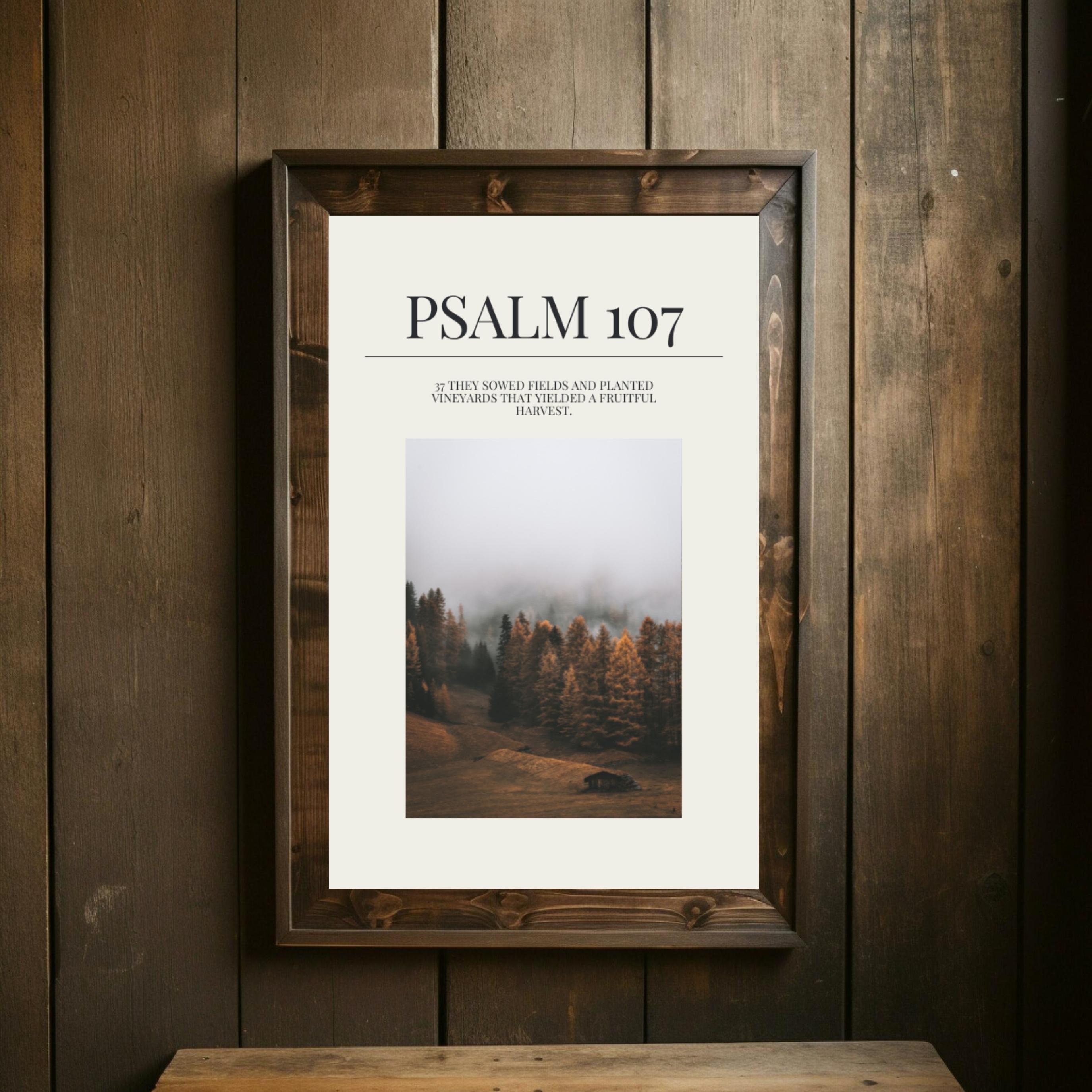Bible Verse Wall Art Printable Psalm 107 Fall Wall Decor Printable Art ...