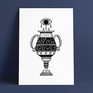 DULCES LÁGRIMAS - Imprimir - Póster gráfico A5/A4 y diseño negro