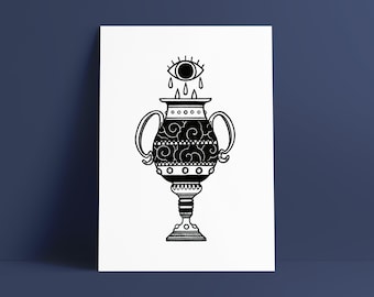 SWEET TEARS - Print - A5/A4 graphic display and black design