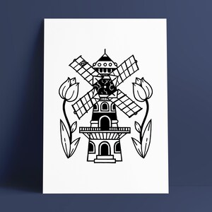 NETHERLANDS - Print - A5/A4 graphic and design poster