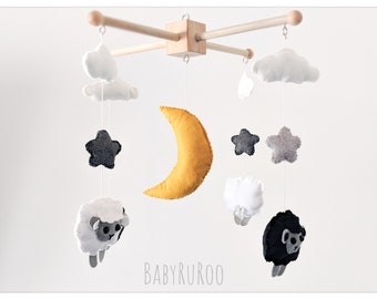 Puddingt Baby Ceiling Mobile Hanging Cloud Decorations Moon And