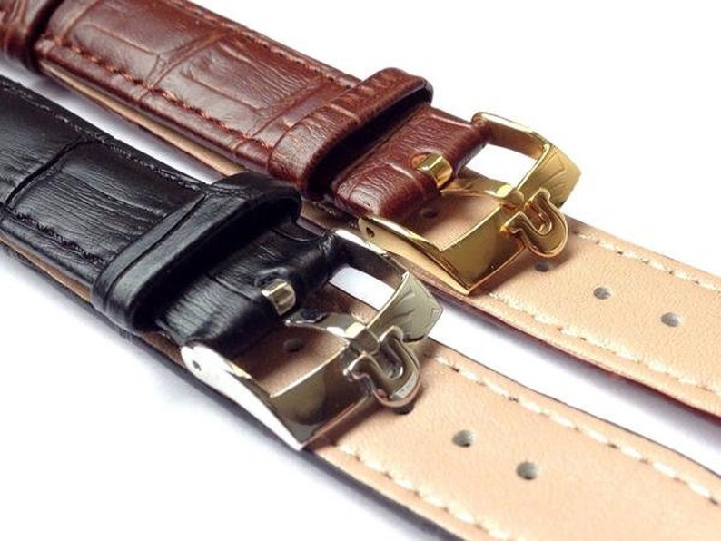 genuine omega leather watch strap