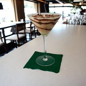 Chocolate Martini Candle | Hand-Poured Soy Cocktail Candle | Bar Cart Decor Chocolate Lover Gift image 3