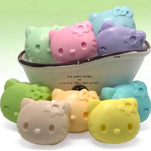 Kitten Soap Making Kit for Kids | DIY Melt and Pour Craft Kit | Cat Lover Birthday Gift | STEM Party Favor bild 8