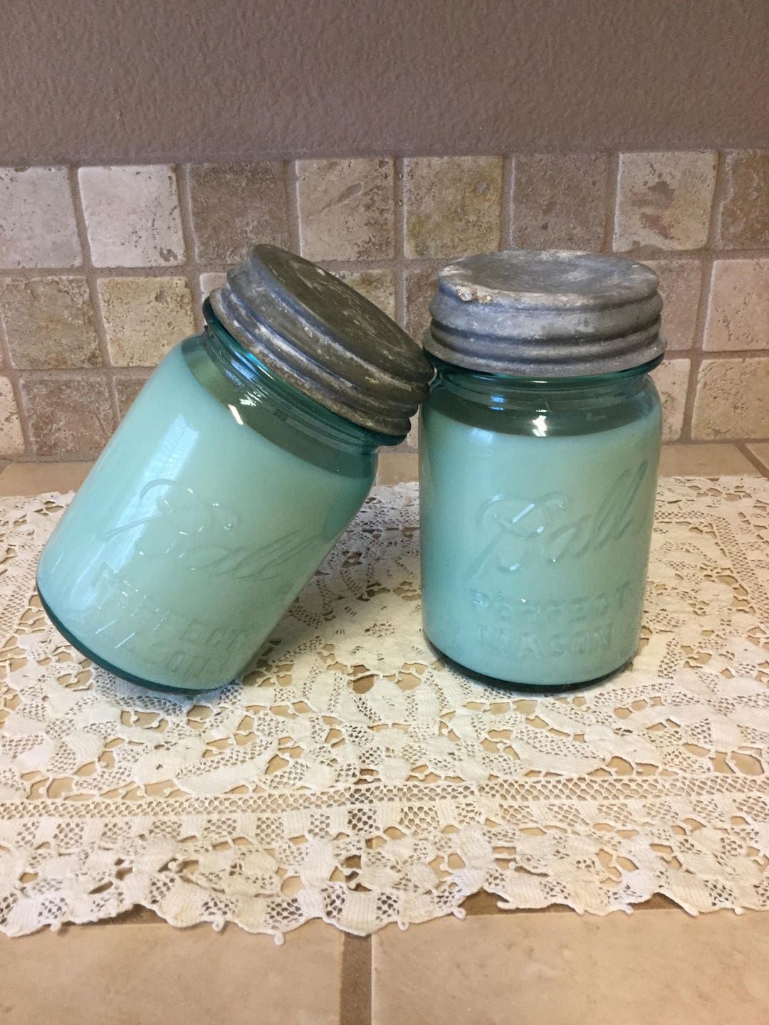 Vintage Mason Jar Candle,farmhouse Decor, Mason Perfect Pint,southern