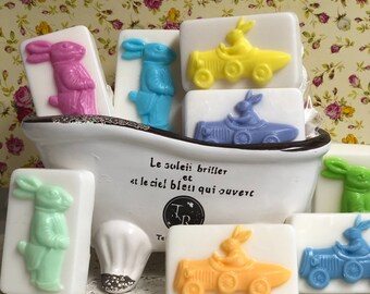 Bunny Soap Easter Basket Stuffer Rabbit Soap Kids Easter Gift Handmade Favor