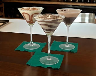 Soy Martini Candle | Hand-Poured Cocktail Candle in Real Martini Glass | Bar Cart Decor Housewarming Gift