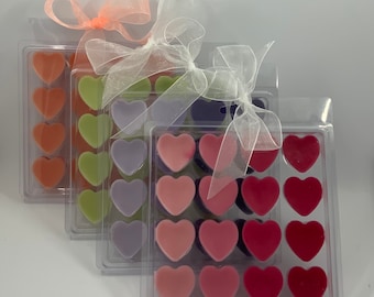 Heart Soy Wax Melts | 16 Pack All-Natural Long-Burning Favors