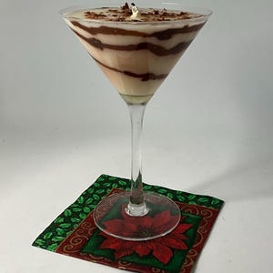 Chocolate Martini Candle | Hand-Poured Soy Cocktail Candle | Bar Cart Decor Chocolate Lover Gift image 5