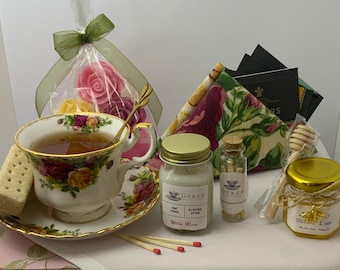 Teacup Gift Box, Royal Albert Collectible Teacup, Tea for Two, Tea Sampler