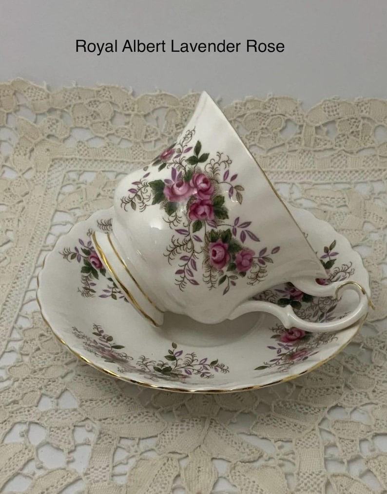 Vintage Royal Albert Old Country Roses Teacup Gift Box | Tea for One Set | Cottagecore Afternoon Tea Care Package for Her RA Lavender Rose