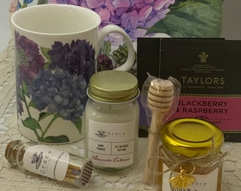 Teacup Gift Box,  Tea Mug Gift, Tea Gift Box, Tea for One, Last Minute Gift, Care Package, Mother’s Day Gift