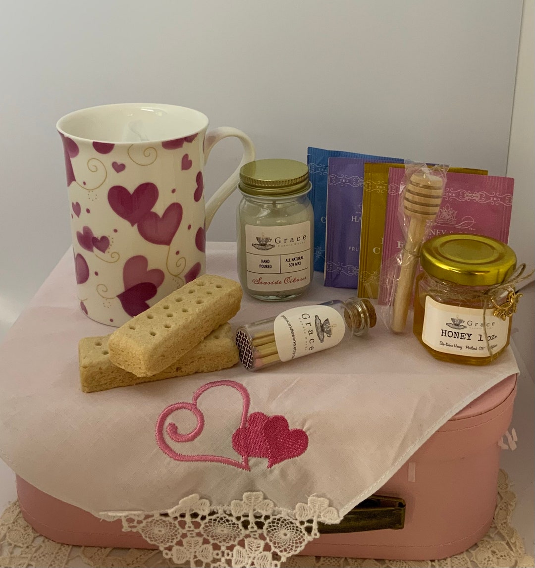 Teacup Gift Box, Tea Mug Gift, Tea Gift Box, Tea for One Gift Basket