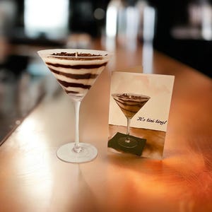 Chocolate Martini Candle | Hand-Poured Soy Cocktail Candle | Bar Cart Decor Chocolate Lover Gift image 6